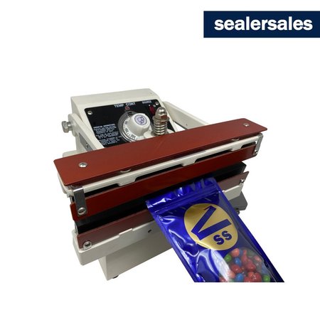 Sealer Sales 12" W-Series Table-Top Direct w/ 15mm Meshed Seal Width - PTFE Coated W-300DAT